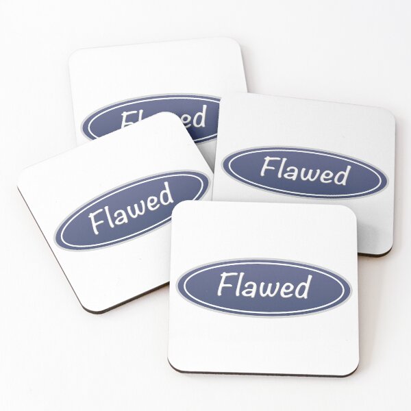 Item preview, Flawed Logo (Humour) designed and sold by RudePlanet.
