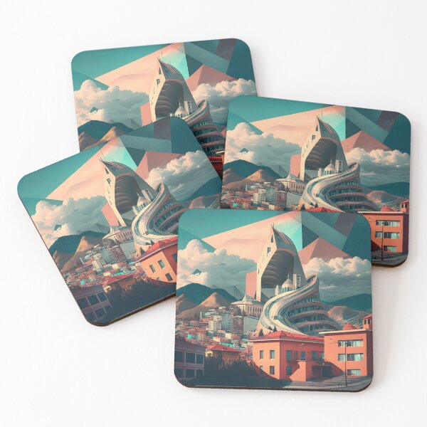Item preview, Tbilisi in futurism style 5 designed and sold by giggles-omg.