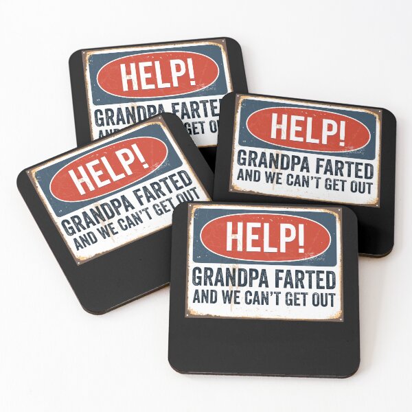 Item preview, Funny Father's Day Help! Grandpa Farted and We Can't Get Out designed and sold by elderberry.