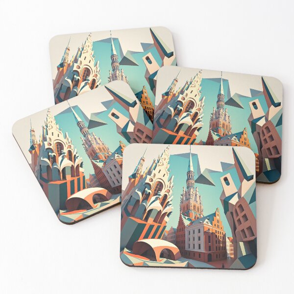 Item preview, Riga in cubism style 4 designed and sold by giggles-omg.
