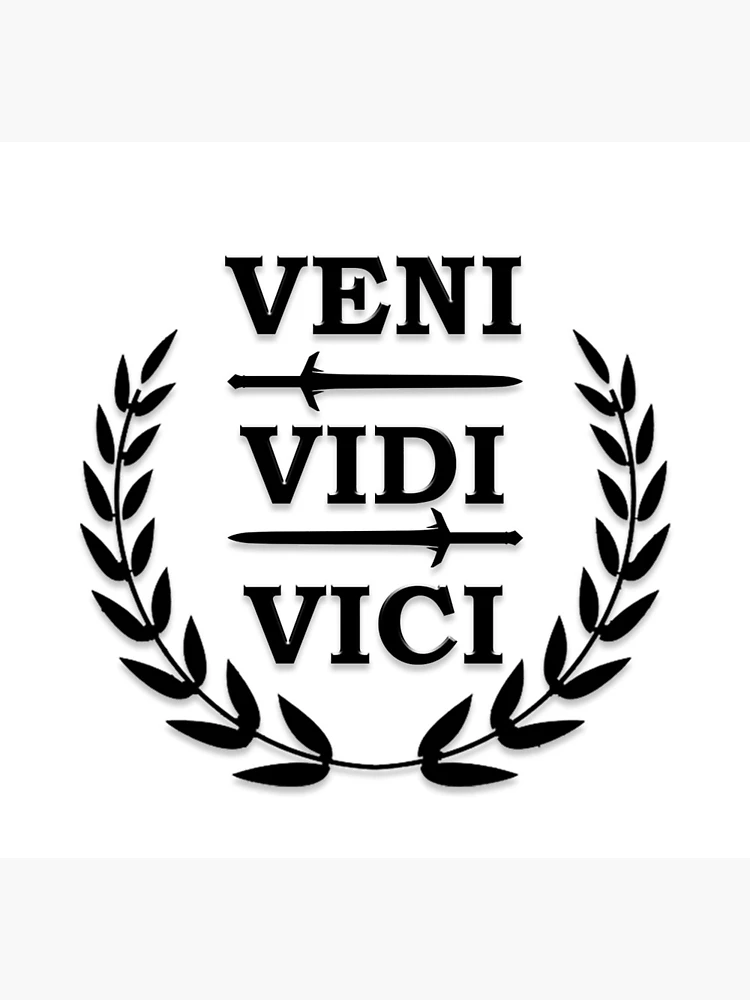 Veni Vidi Vici Latin Inspirational Quote Stock Vector (Royalty Free)  1929509321