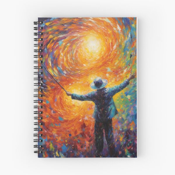 Item preview, Radiant Presence: Human Silhouette in Colourful Oil Painting designed and sold by Dotty-Designs.