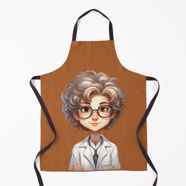 Item preview, Cartoon Style Portrait - Woman Doctor/Scientist/Lab Worker designed and sold by Radibor78.