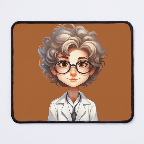 Item preview, Cartoon Style Portrait - Woman Doctor/Scientist/Lab Worker designed and sold by Radibor78.