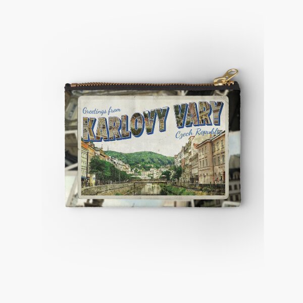 Item preview, Greetings from Karlovy Vary in Czech Republic Vintage style retro souvenir designed and sold by DeveloperProp0.