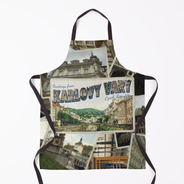 Item preview, Greetings from Karlovy Vary in Czech Republic Vintage style retro souvenir designed and sold by DeveloperProp0.
