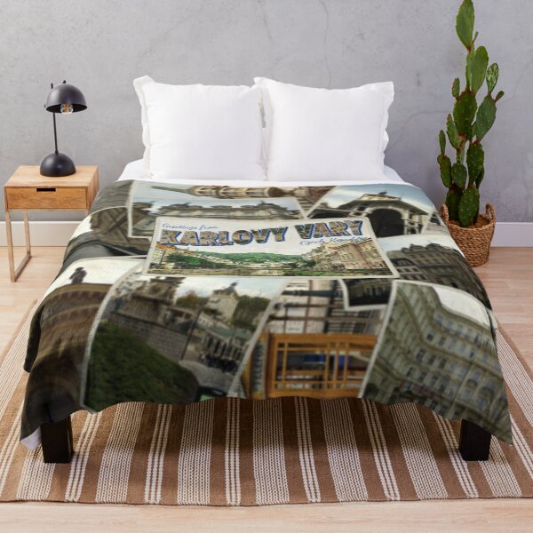 Item preview, Greetings from Karlovy Vary in Czech Republic Vintage style retro souvenir designed and sold by DeveloperProp0.