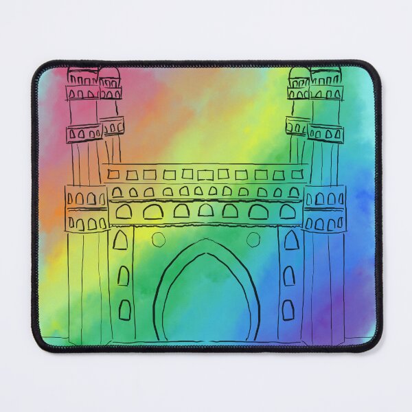 Item preview, Charminar monument in Hyderabad India rainbow designed and sold by aditikkumar.