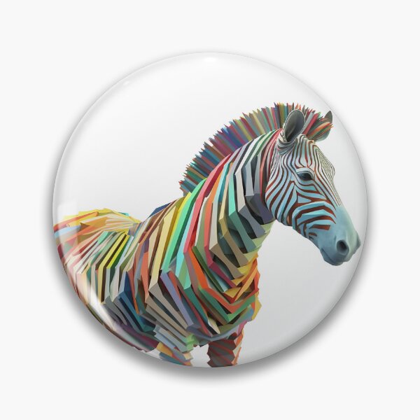 Item preview, Vibrant Rainbow Zebra designed and sold by NaloAI.