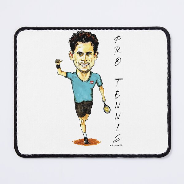 Item preview, Dominic Thiem Pro Tennis caricature designed and sold by dizzycatbiz.
