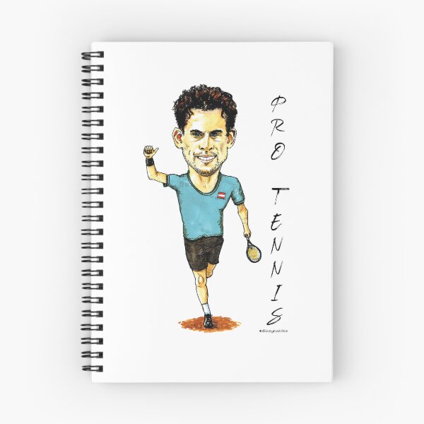 Item preview, Dominic Thiem Pro Tennis caricature designed and sold by dizzycatbiz.