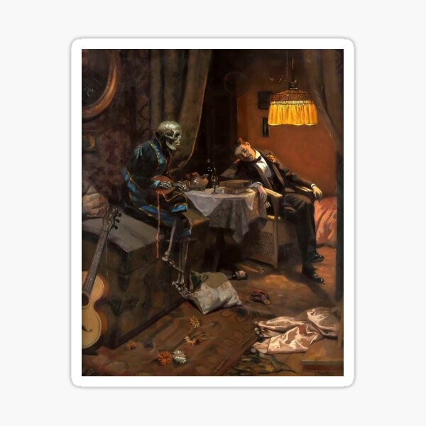 Item preview, The Drinker (Sweet Song of Death), 1910 by Erich Plontke designed and sold by Gabriel S.
