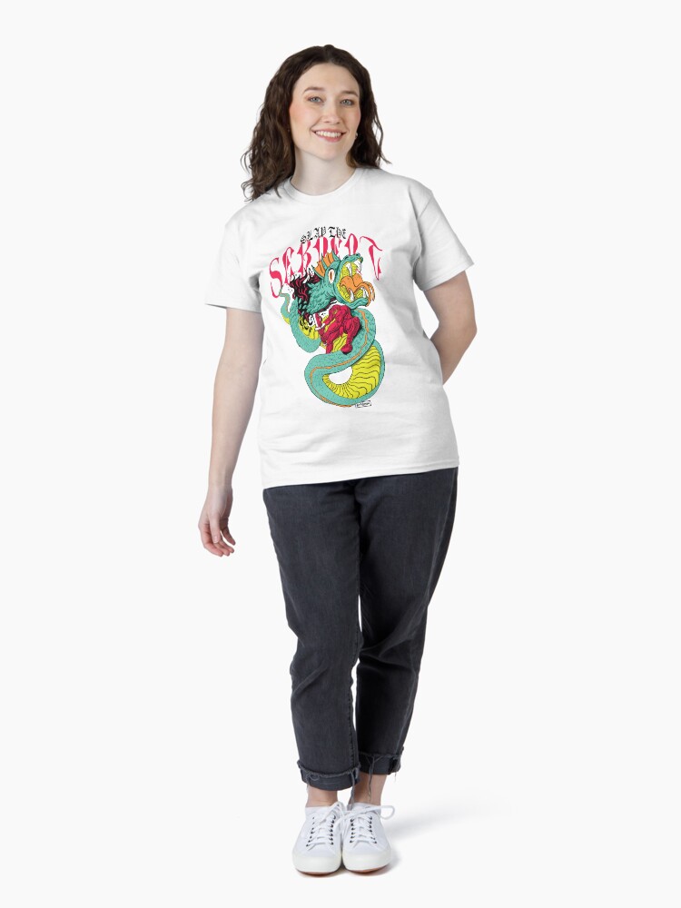Thumbnail 4 of 7, Classic T-Shirt, Slay The Serpent - Unisex T-Shirt designed and sold by goshogo.