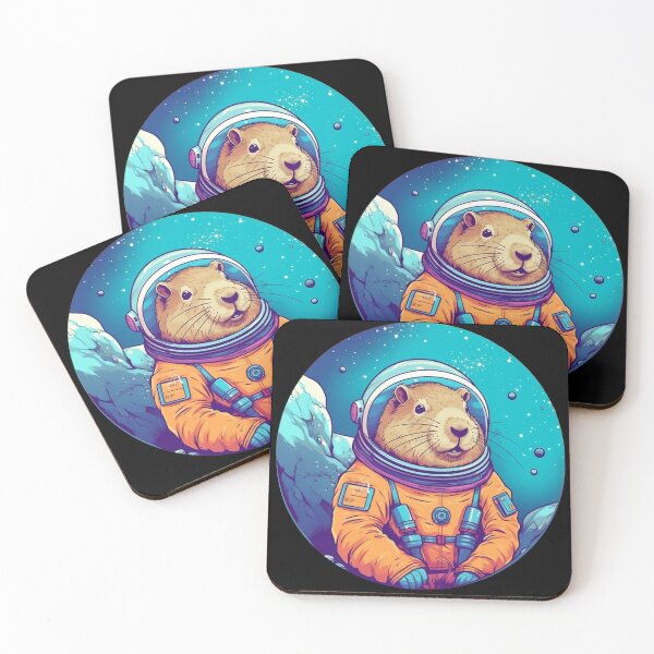 Item preview, Capybara Astronaut Funny Illustration designed and sold by TPhanDesign.
