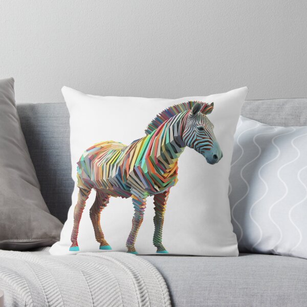 Item preview, Vibrant Rainbow Zebra designed and sold by NaloAI.