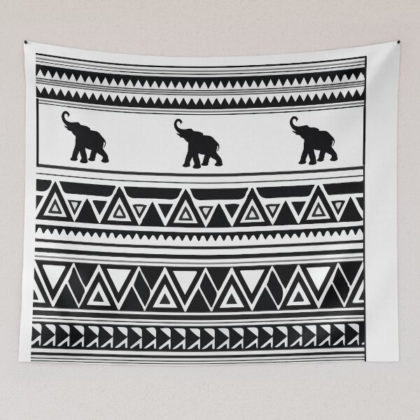 Item preview, (Aboriginal patterns) Summer Patterns with Flamingos and Pineapples designed and sold by Adapatterns.