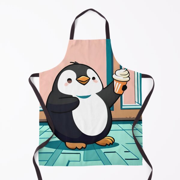 Item preview, Chubby Fat Penguin Eating Icecream designed and sold by thecatcouch.