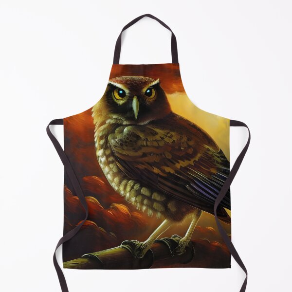 Item preview, Vintage Tawny Owl, impasto, Ai Generated Art designed and sold by ACC .