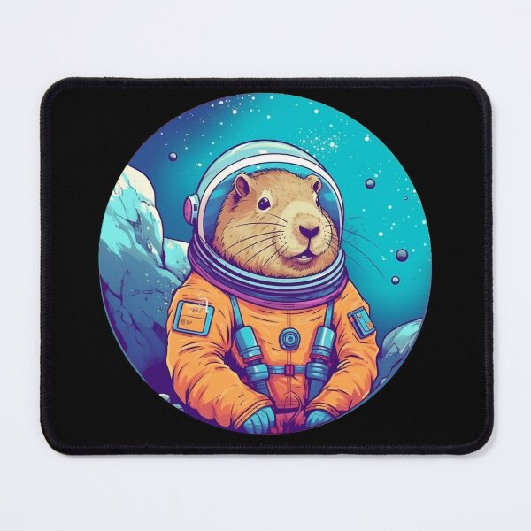 Item preview, Capybara Astronaut Funny Illustration designed and sold by TPhanDesign.