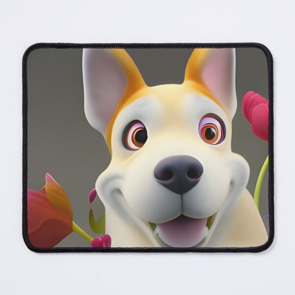 Item preview, Dogs and Flowers 18 designed and sold by Camila Hamdan.