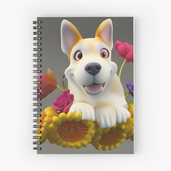 Item preview, Dogs and Flowers 18 designed and sold by Camila Hamdan.