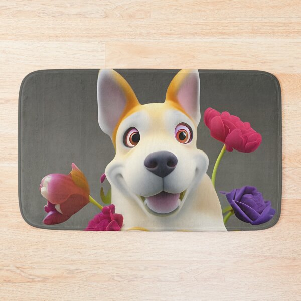 Item preview, Dogs and Flowers 18 designed and sold by Camila Hamdan.