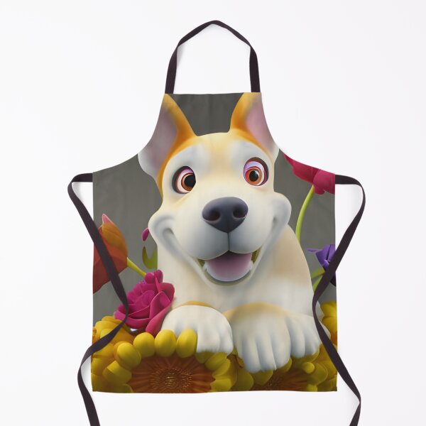 Item preview, Dogs and Flowers 18 designed and sold by Camila Hamdan.
