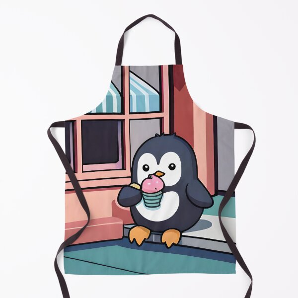 Item preview, Chubby Fat Penguin Eating Ice cream Ver2 designed and sold by thecatcouch.