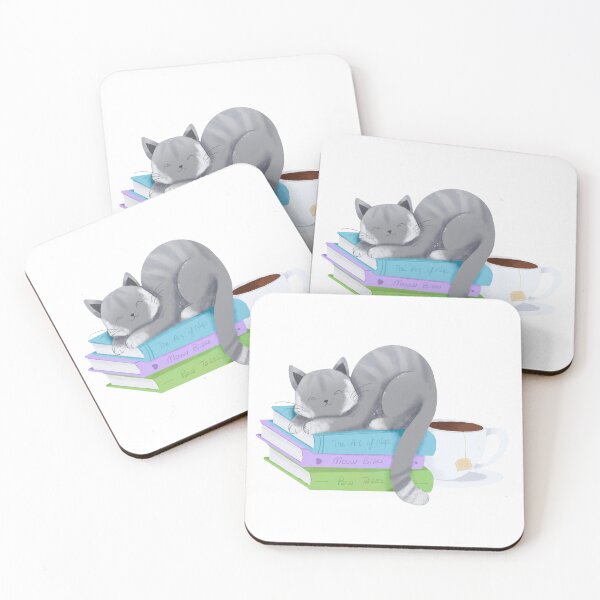 Item preview, CUTE CAT TEA TIME designed and sold by TintOfEscape.