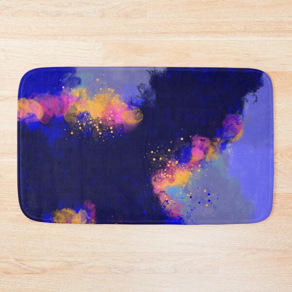 Item preview, Neon Blue - Blue Orange Magenta Abstract  designed and sold by Joey Santiago.