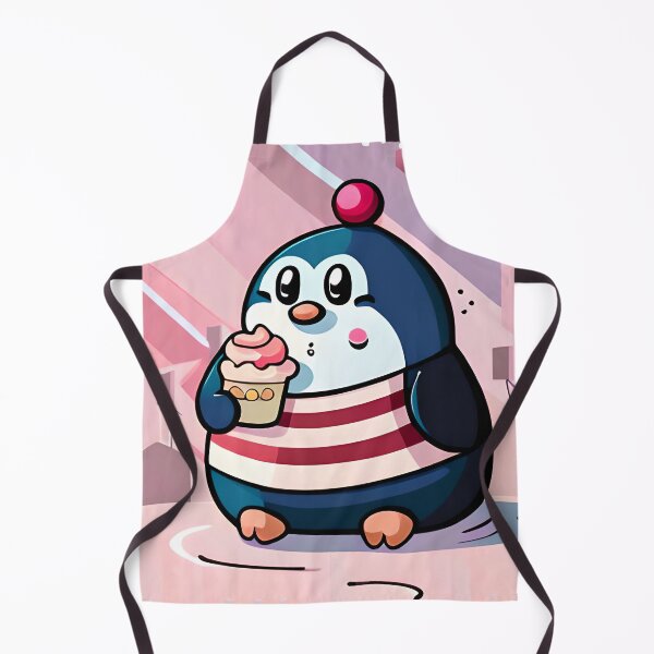 Item preview, Chubby Fat Penguin Eating Ice cream Ver3 designed and sold by thecatcouch.