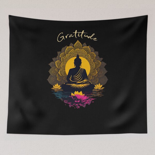 Item preview, Gratitude Buddha designed and sold by ZenStickConcept.