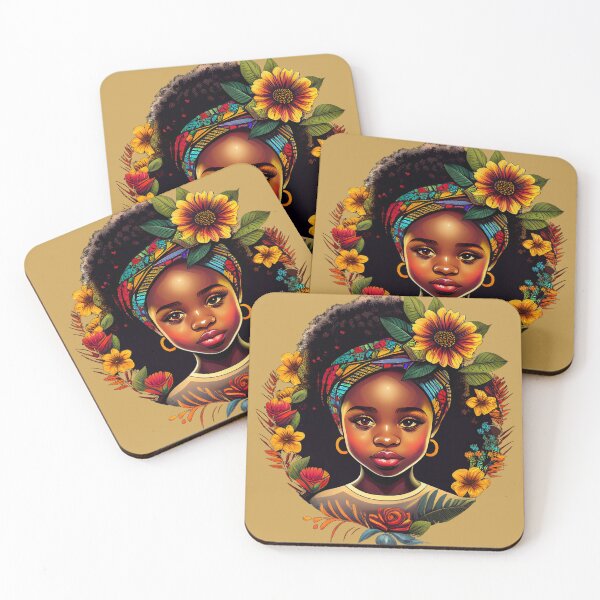 Item preview, Afro-Dorable Fashionista Girl designed and sold by AfroMosaic.