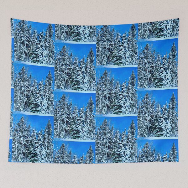 Item preview, Flocked Evergreens designed and sold by CreationsByKeri.
