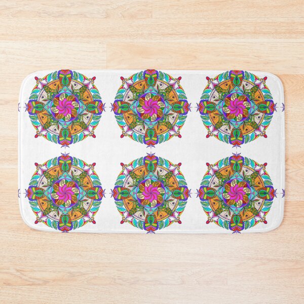Item preview, hand drawn mandala. Doodle. Ethnic mandalas with colorful tribal ornaments. Bright colored isolated, squiggly lines, graceful lines. designed and sold by WP-7824.
