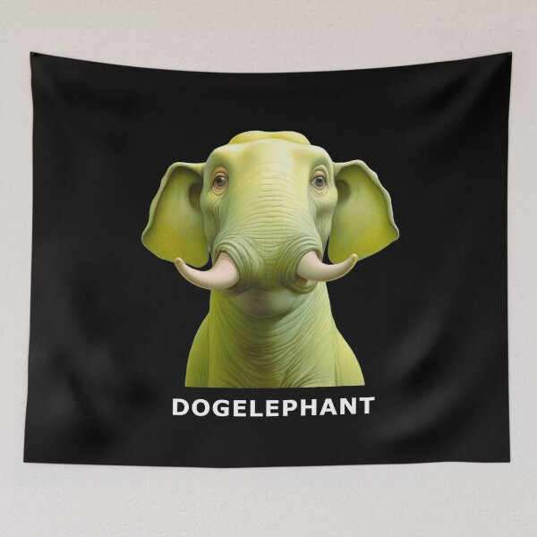 Item preview, Dogelephant: A Harmonious Blend of Dog and Elephant designed and sold by FunnyDesignsArt.