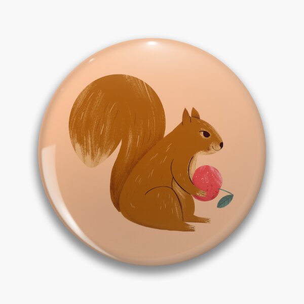 Item preview, Squirrel with an apple designed and sold by Evartfinds.
