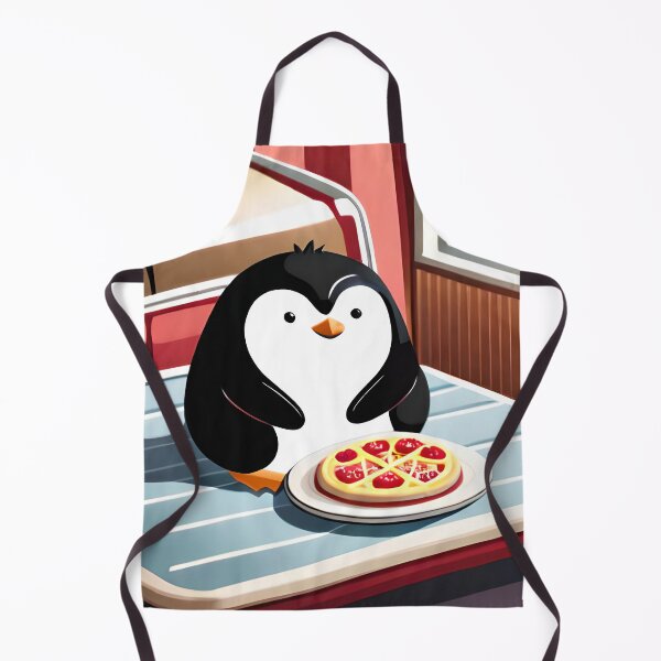 Item preview, Chubby Fat Penguin Eating Pizza designed and sold by thecatcouch.