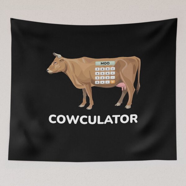 Item preview, Cowculator Calculator Cow Cows Math designed and sold by MooonTees.