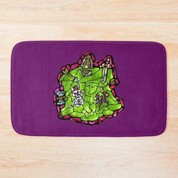 Item preview, Gelatinous Cube Stained Glass Illustration - Fantasy Creature designed and sold by WhatWhatDesigns.