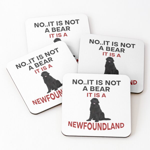 Item preview, No It Is Not A Bear Funny Newfoundland Dog  designed and sold by Rami Khalifah.