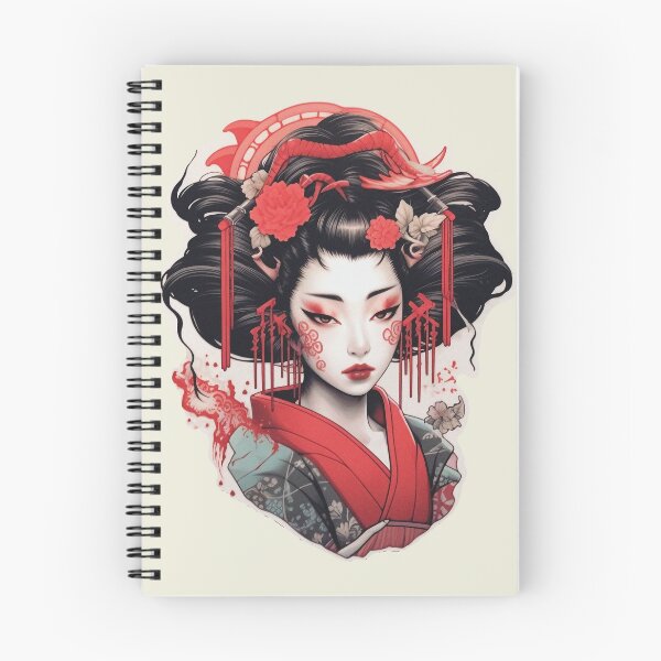 Item preview, Aesthetic Japanese style Geisha-Ninja-Anime Girl designed and sold by NapNapSleeper.