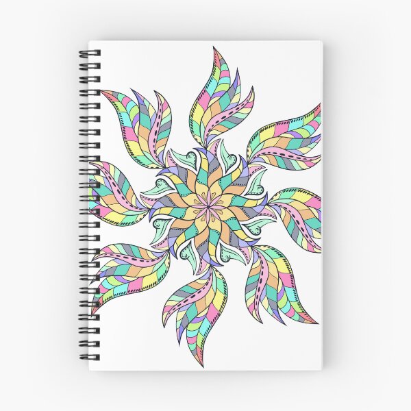 Item preview, hand drawn mandala. Doodle. Ethnic mandalas with colorful tribal ornaments. Bright colored isolated, squiggly lines, graceful lines. designed and sold by WP-7824.