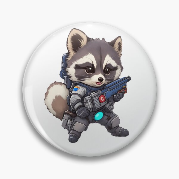 Item preview, Space Raccoon Mercenary - Sticker & Poster designed and sold by AstralArcade.