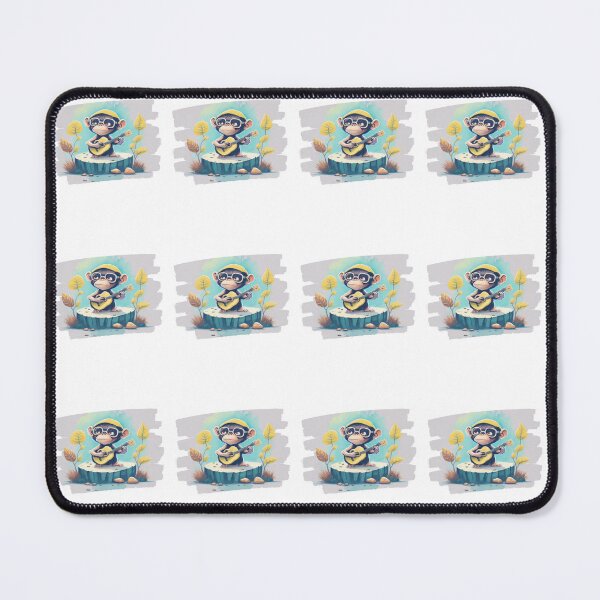Item preview, cute monkey design playing guitar 2 designed and sold by HerdemDigiLife.
