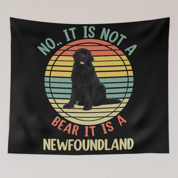 Item preview, No It Is Not A Bear Funny Newfoundland Dog  designed and sold by Rami Khalifah.
