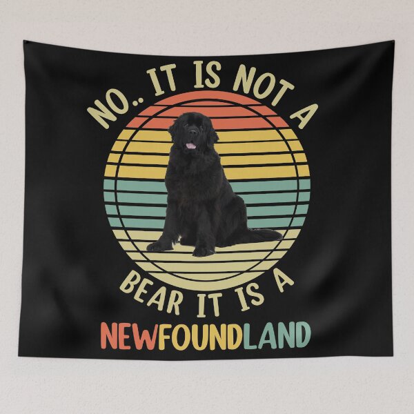 Item preview, No It Is Not A Bear Funny Newfoundland Dog  designed and sold by Rami Khalifah.