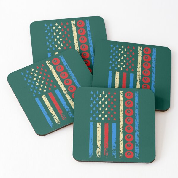 Item preview, American Cue Sports Flag Athletic Billiards 4th Of July designed and sold by KataokiChiko.