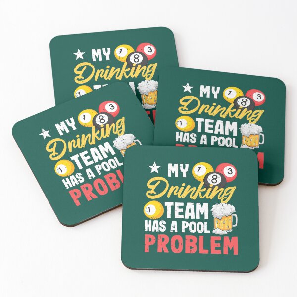 Item preview, Billiard Players 8Ball My Drinking Team Has A Pool Problem designed and sold by KataokiChiko.