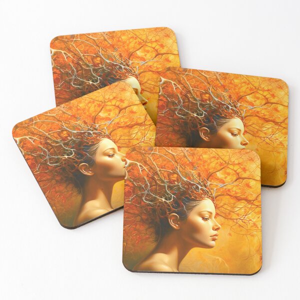 Item preview, Beautiful Autumn Fairy Fantasy Illustration designed and sold by AdrianGrosu.